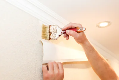 Pose de papier peint à Grosbliederstroff — revêtements muraux et toiles de verre